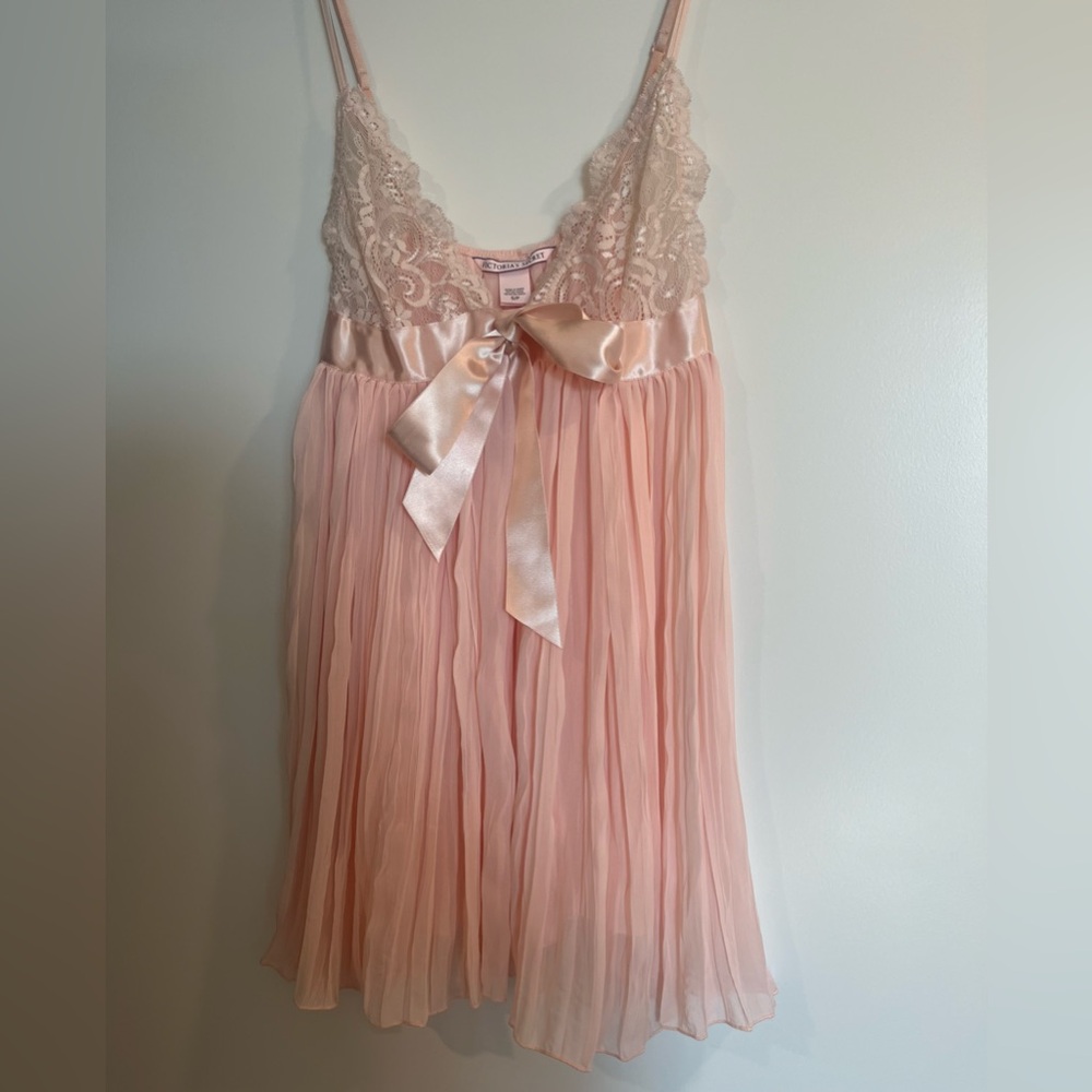 Pink Lace and Satin Dress